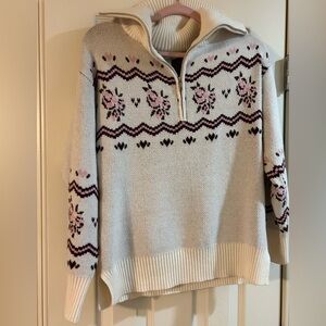 Altar’d State Pullover Half Zip Small with flaw